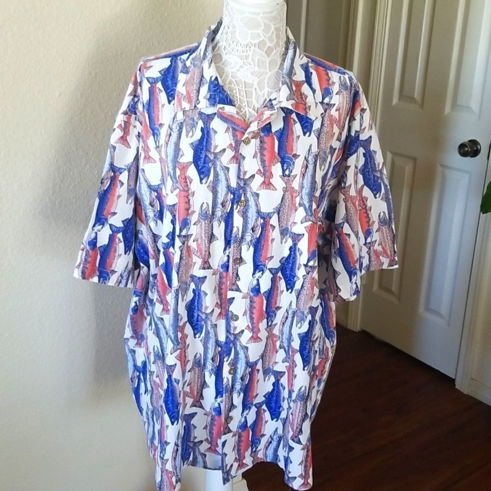 AFTCO American Fishing Tackle Company Aloha Shirt